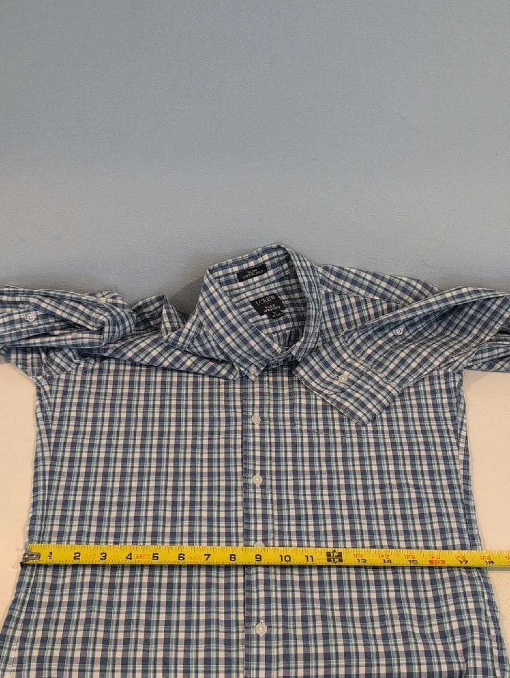 J. Crew Men's S Slim Untucked Flex Washed Long Sleeve Shirt Style #BP971 - Picture 12 of 15